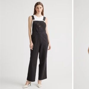 Quince Organic Stretch Cotton Twill Relaxed Overalls